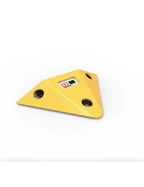 Slo Motion Steel Speed Hump End Caps per pair Yellow