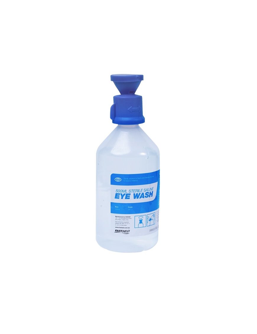 Eye Wash Solution, 500ml Bottle with shower 2 Pk