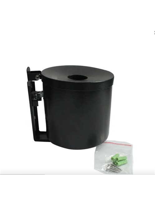 Outdoor Smoker's Bin Wall Mounted 2.5lt Powder Coated Black