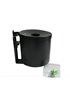 Outdoor Smoker's Bin Wall Mounted 2.5lt Powder Coated Black