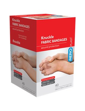 Fabric Knuckle Dressings 7.5 x 3.8cm Box/40