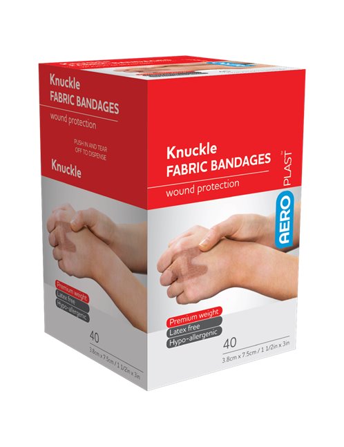 Fabric Knuckle Dressings 7.5 x 3.8cm Box/40