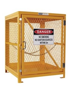 Forklift Cylinders Storage Cage Up To 4 Cylinders Assembled