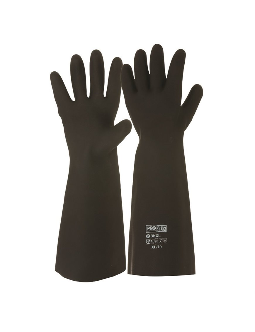 Black Knight® 46cm Rubber Gloves 12pk