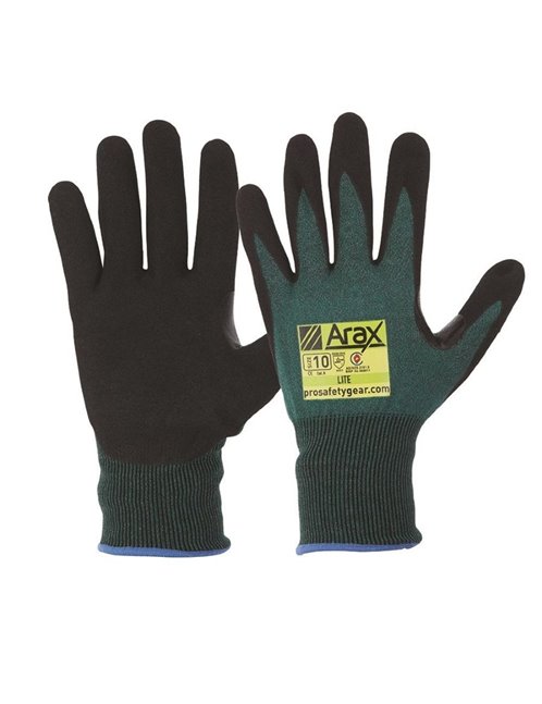 Arax®Green Nitrile Sand Dip Palm 12pk