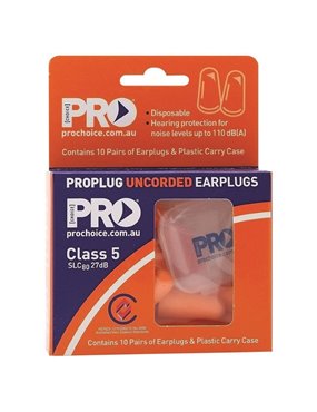 Probullet Disposable Uncorded Earplugs 10pk