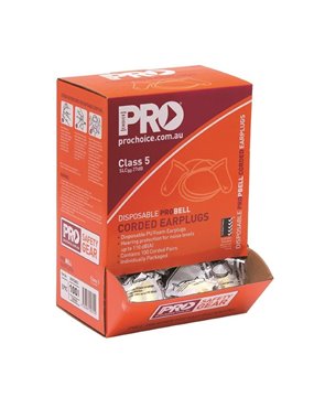 Probell Disposable Corded Earplugs Carton 10 Boxes