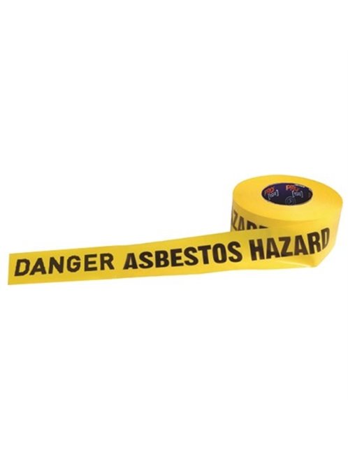 Hazard Tape Danger Asbestos 300m x 75mm