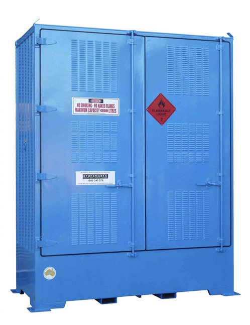 4 IBC Single Depth Flammable Liquids Store