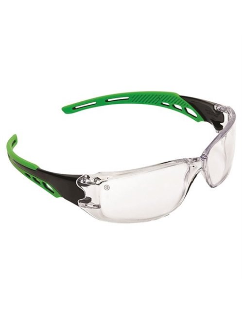 Cirrus Green Arms Safety Glasses Clear A/F Lens Carton 144