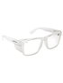 Safety Glasses Frontside Clear Lens With Clear Frame Carton 144