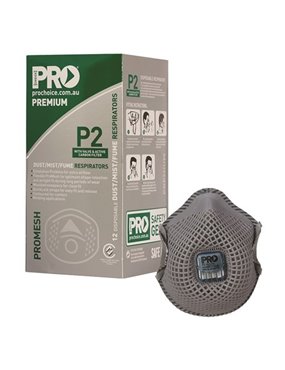 Dust Masks Promesh P2+Valve+Carbon Box Of 12