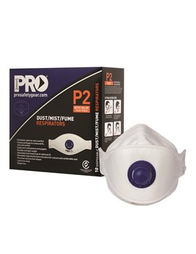 Dust Masks Flat Fold P2+Valve Carton 20 Boxes