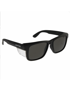 Safety Glasses Frontside Smoke Lens With Black Frame Carton Of 144