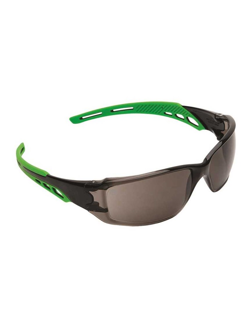 Cirrus Green Arms Safety Glasses Smoke A/F Lens Carton Of 144