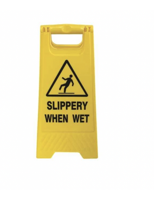 Floor Stand Yellow Slippery When Wet