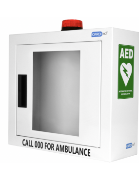 CARDIACT Alarmed AED Cabinet with Strobe Light 42 x 38 x 15.5cm