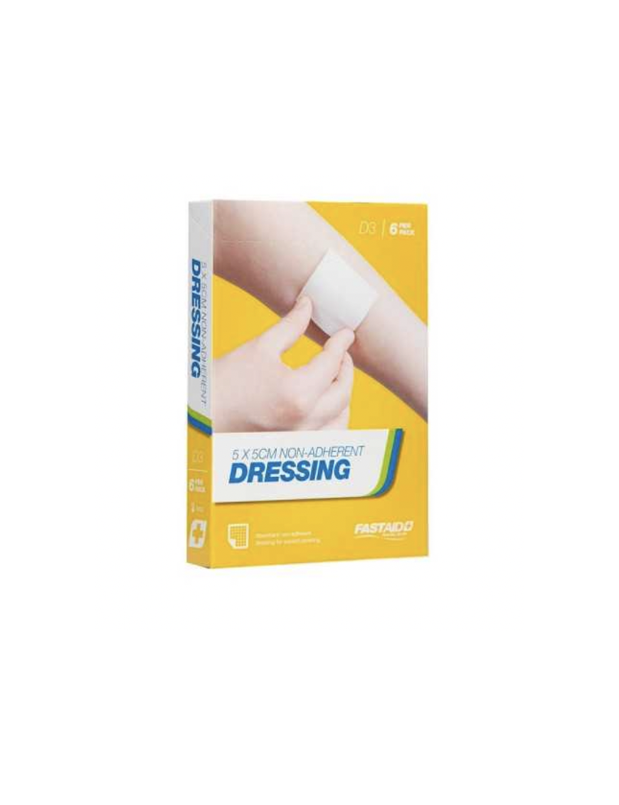 Non-Adherent Dressing 5 x 5cm 6pk