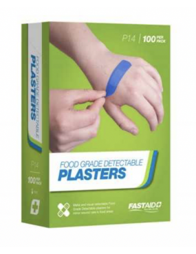 Food Grade Plasters Metal and Visual Detectable 100pk