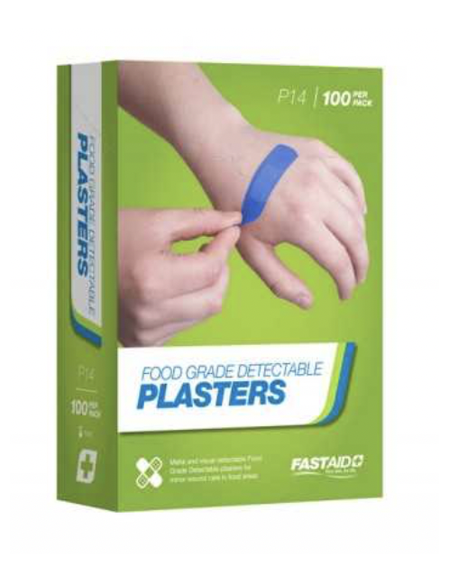 Food Grade Plasters Metal and Visual Detectable 100pk