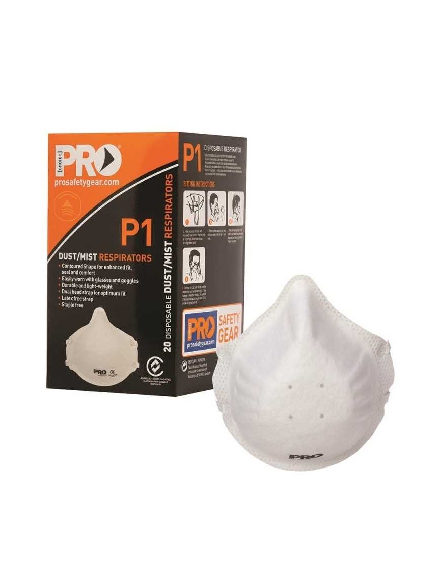 Dust Masks P1 Carton Of 20 Boxes