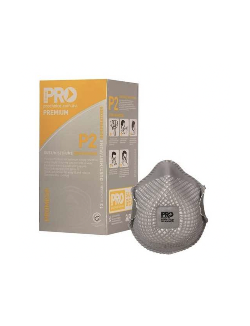 Dust Masks Promesh P2 Carton Of 20 Boxes