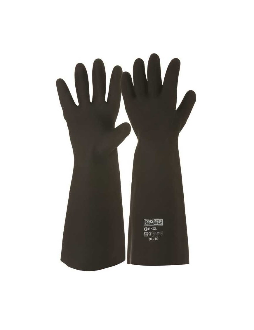 Black Knight® 46cm Rubber Gloves Carton 48 Pairs