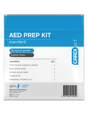 CARDIACT AED Basic Prep Kit 12.5 x 20.5cm