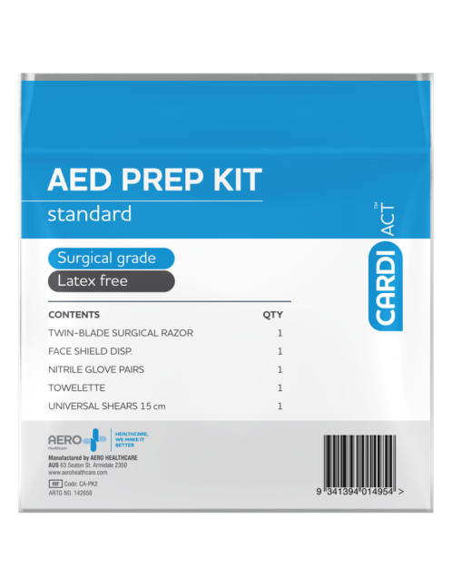 CARDIACT AED Basic Prep Kit 12.5 x 20.5cm