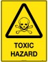 Caution Sign -  Toxic Hazard  Metal