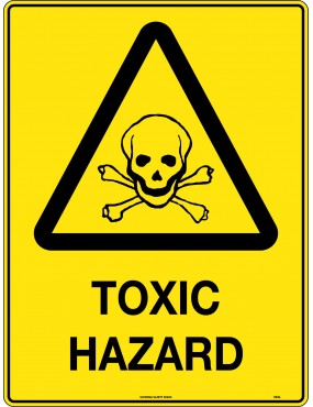 Caution Sign -  Toxic Hazard  Poly