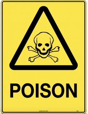 Caution Sign - Poison  Poly