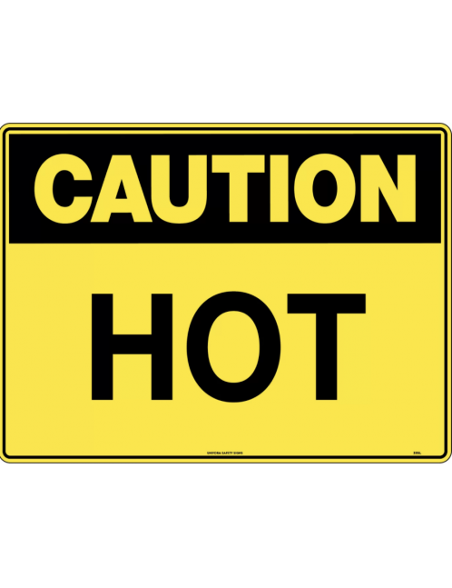 Caution Sign -  Hot  Metal