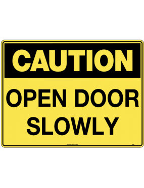 Caution Sign -  Open Door...