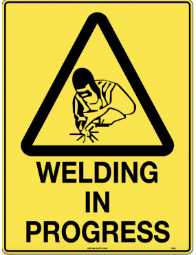 Caution Sign - Welding in...