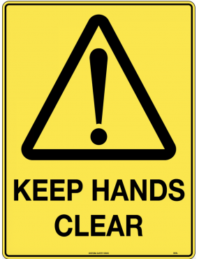 Caution Sign - Keep Hands...