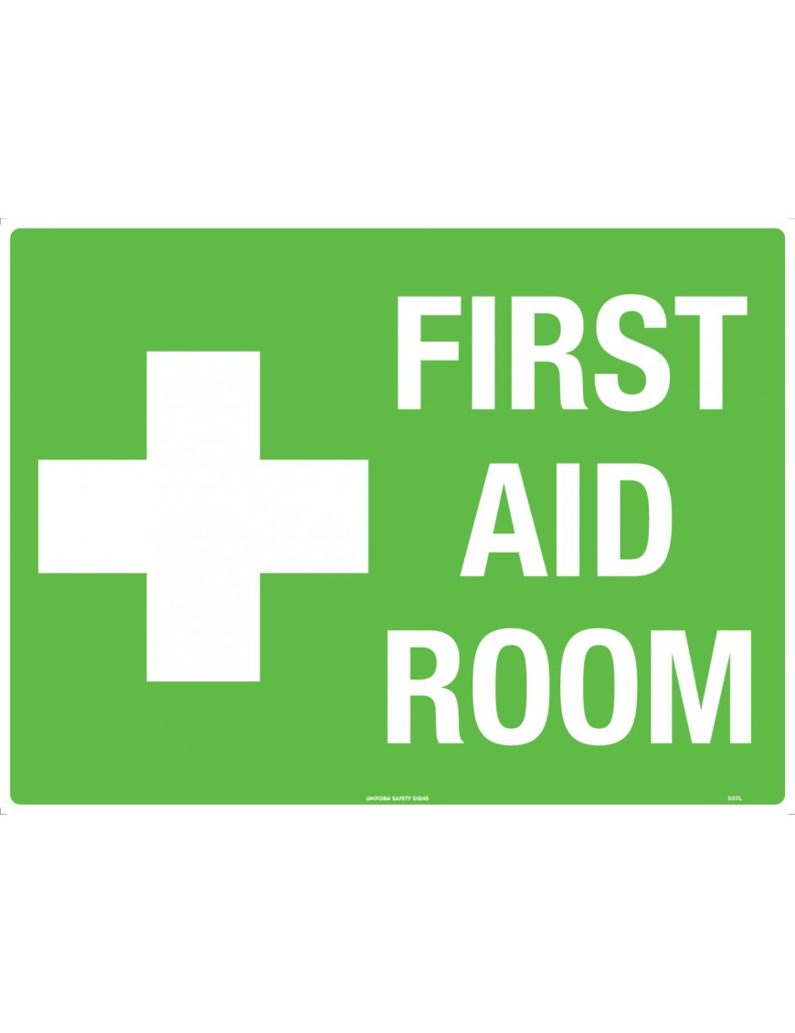 First Aid Sign - First Aid Room  Metal