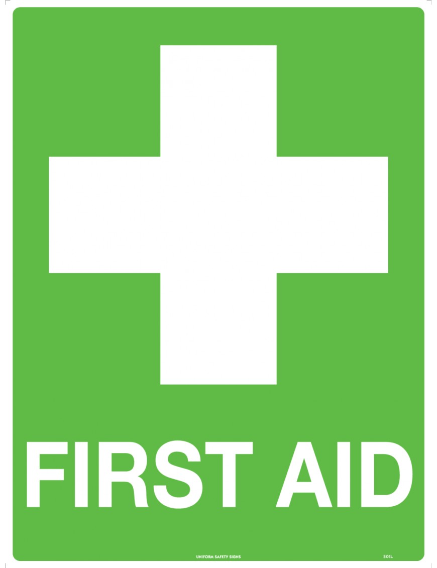 First Aid Sign - First Aid  Metal