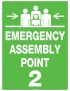 Emergency Information Sign - Emergency Assembly Point 2  Metal