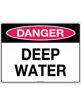 Danger Sign - Deep Water  Metal