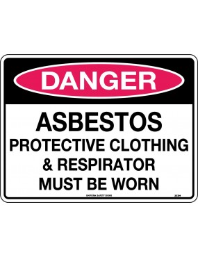Danger Sign - Asbestos...