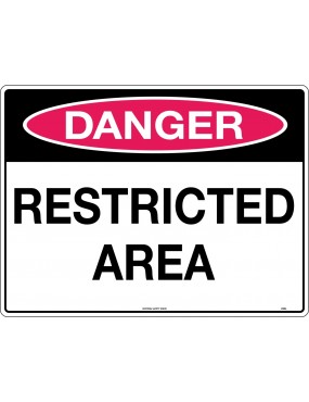 Danger Sign -  Restricted Area  Poly
