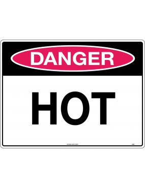 Danger Sign -  Hot  Metal