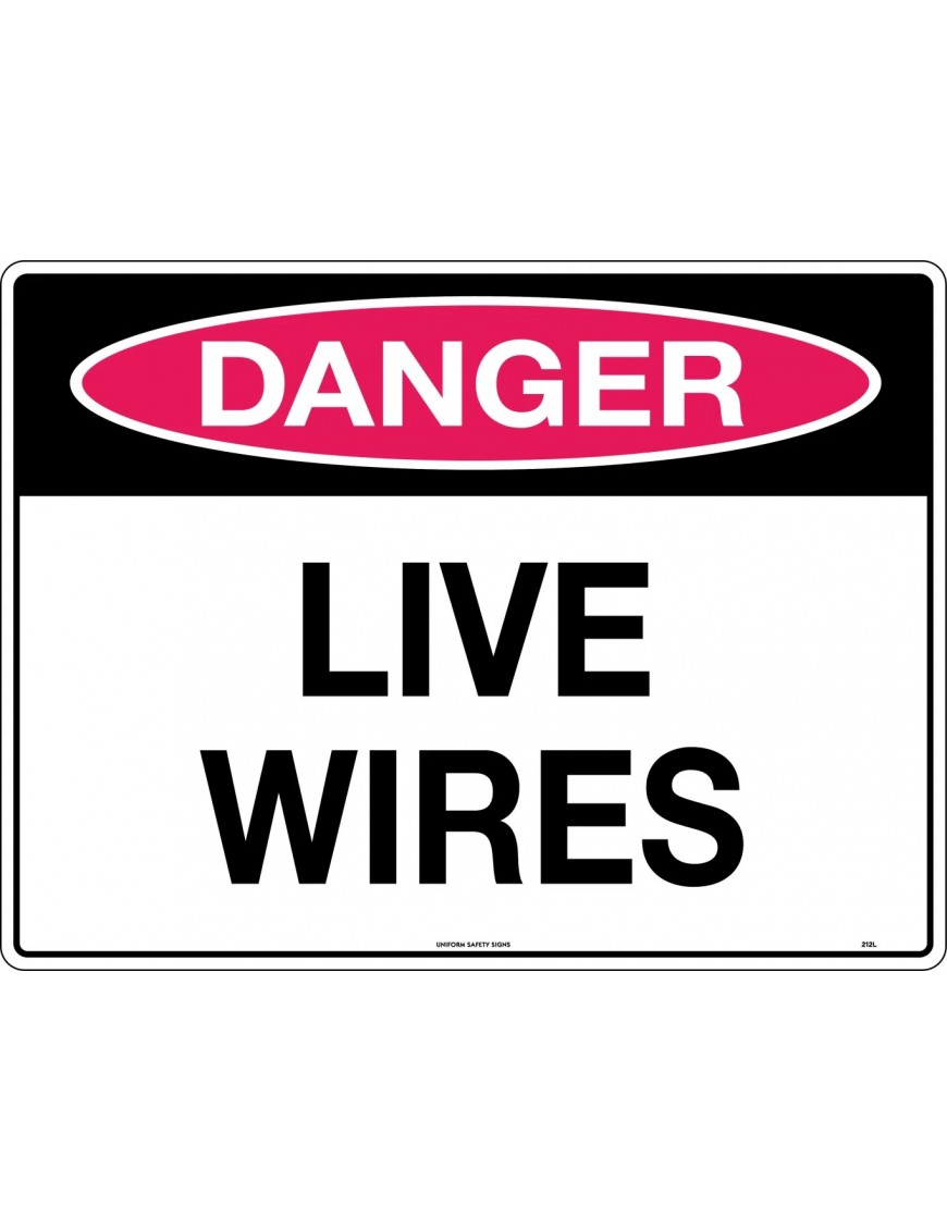 Danger Sign -  Live Wires   Metal