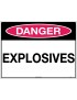 Danger Sign -  Explosives   Metal