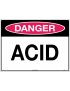 Danger Sign -  Acid  Metal