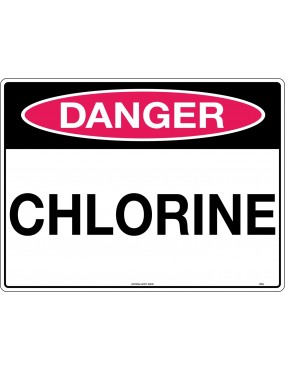 Danger Sign -  Chlorine  Poly