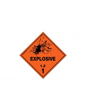 Hazchem Sign – Explosive 2 Metal