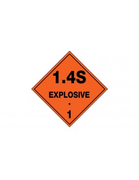 Hazchem Sign – Explosive 1.4S Metal