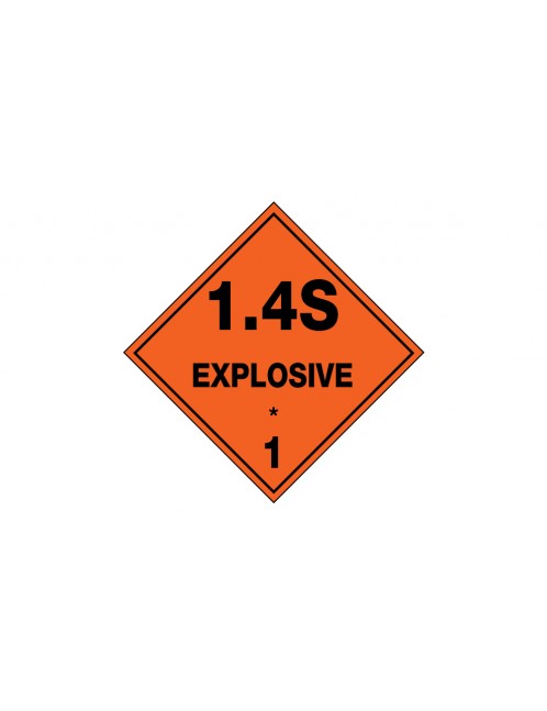 Hazchem Sign – Explosive 1.4S Poly